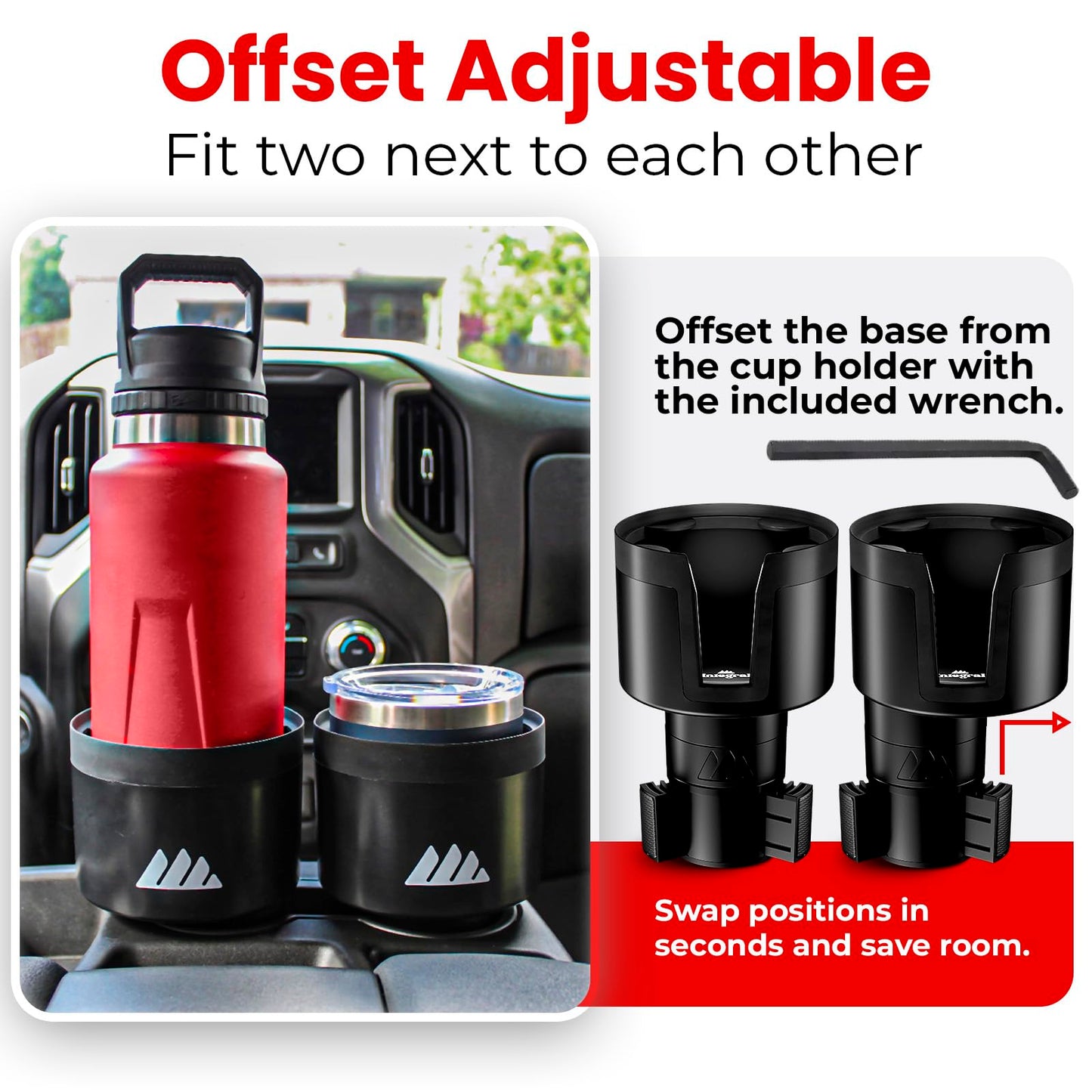 Integral Cup Holder Expander – Adjustable