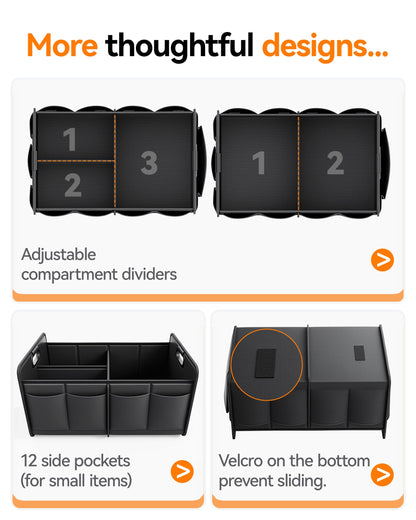 Homeve Foldable Trunk Organizer – Waterproof