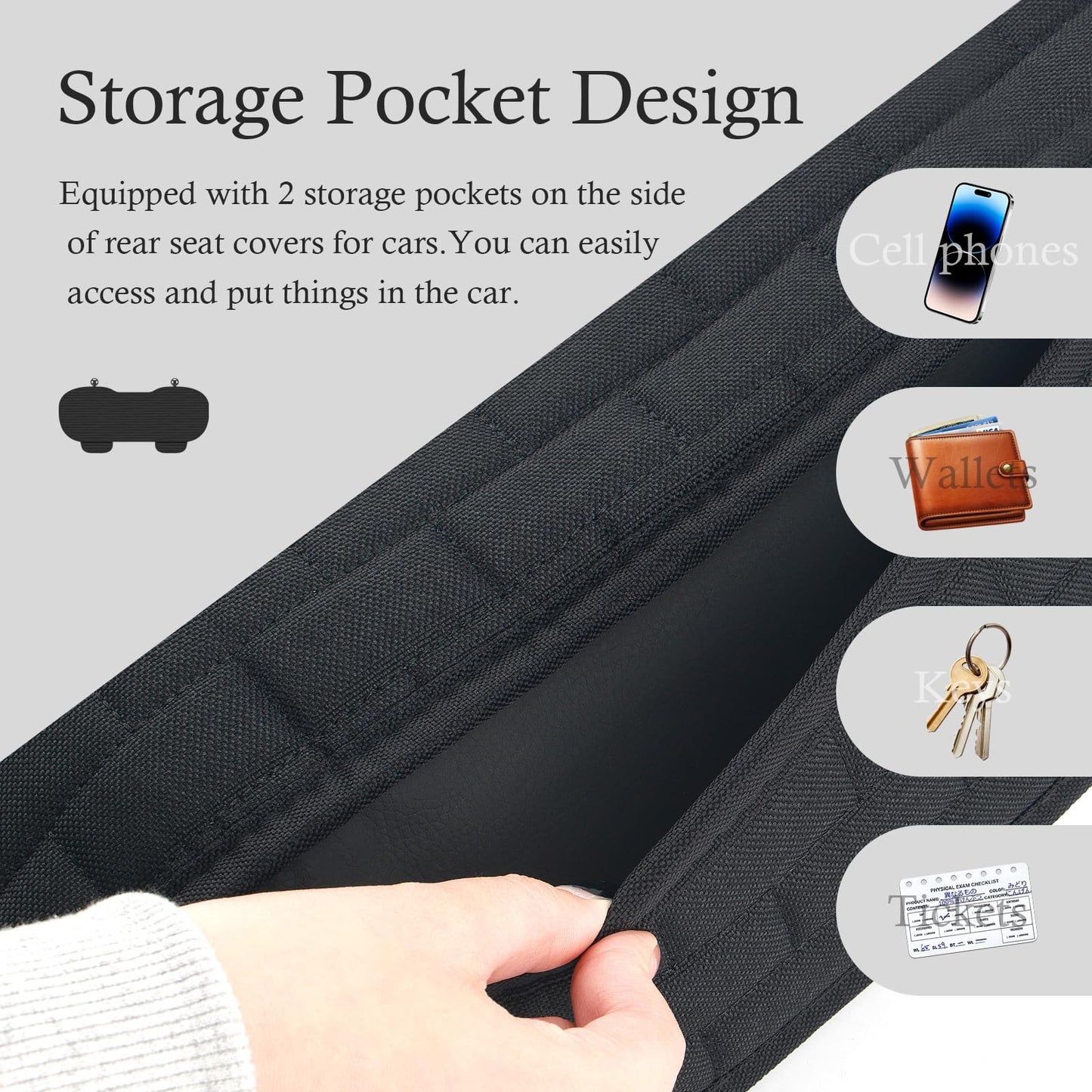 Back Seat Cover – Non-Slip, Breathable